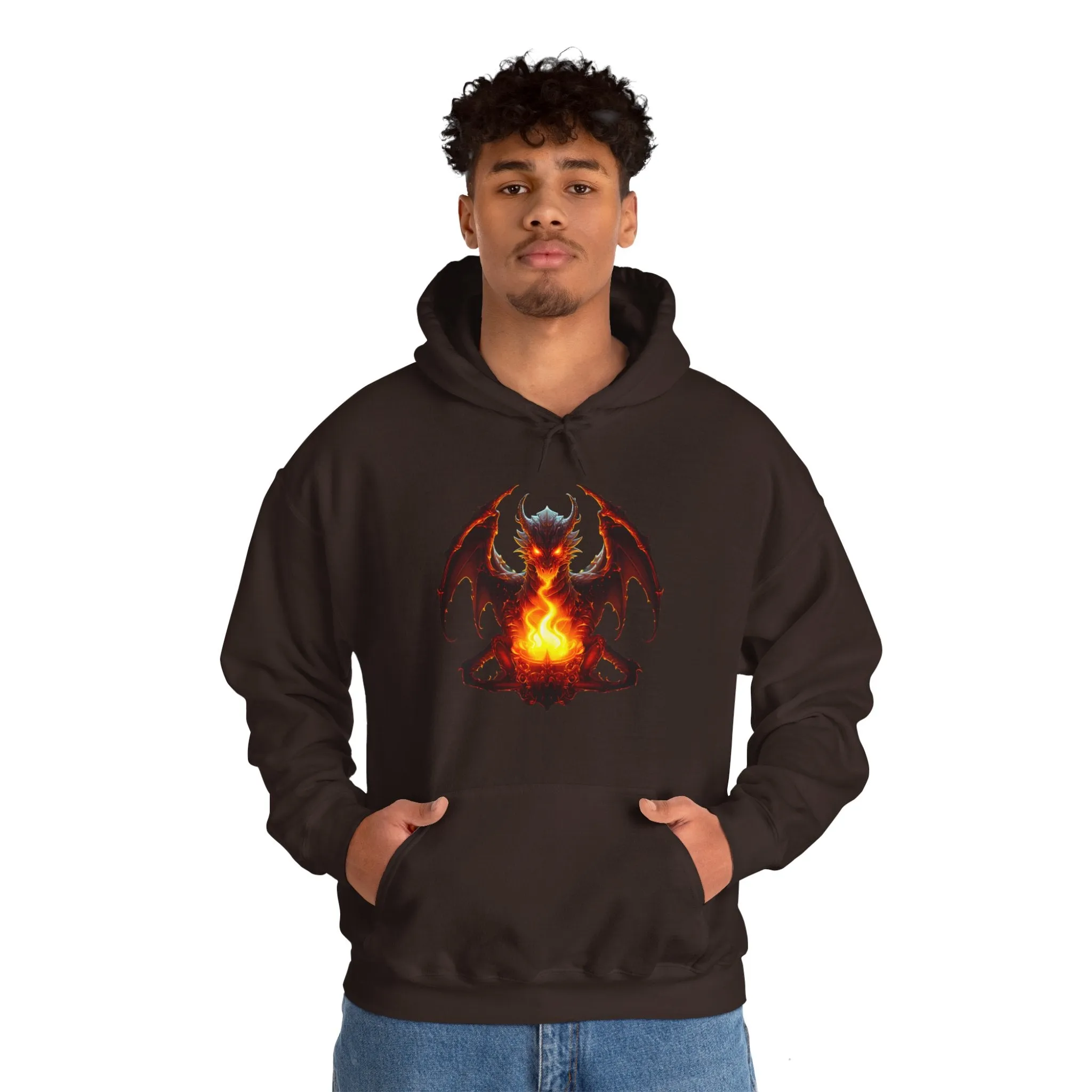 Fire Dragon Unisex Heavy Blend™ Hooded Sweatshirt