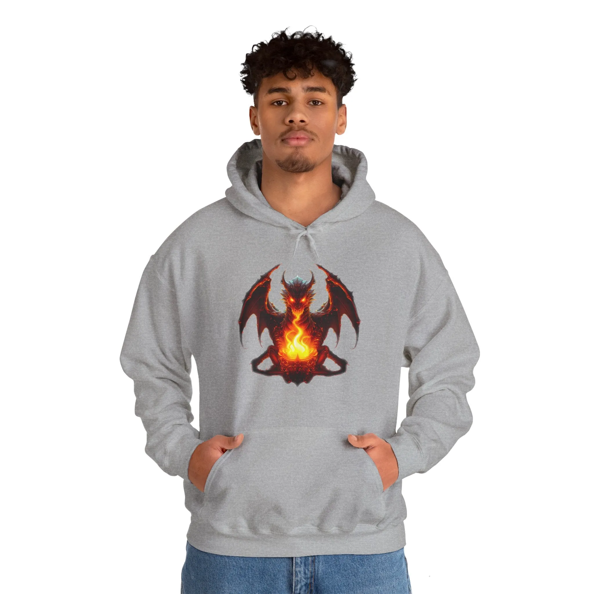 Fire Dragon Unisex Heavy Blend™ Hooded Sweatshirt