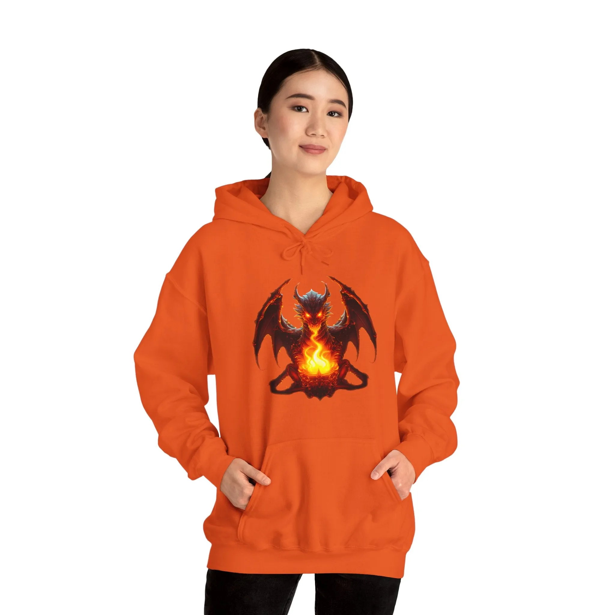 Fire Dragon Unisex Heavy Blend™ Hooded Sweatshirt