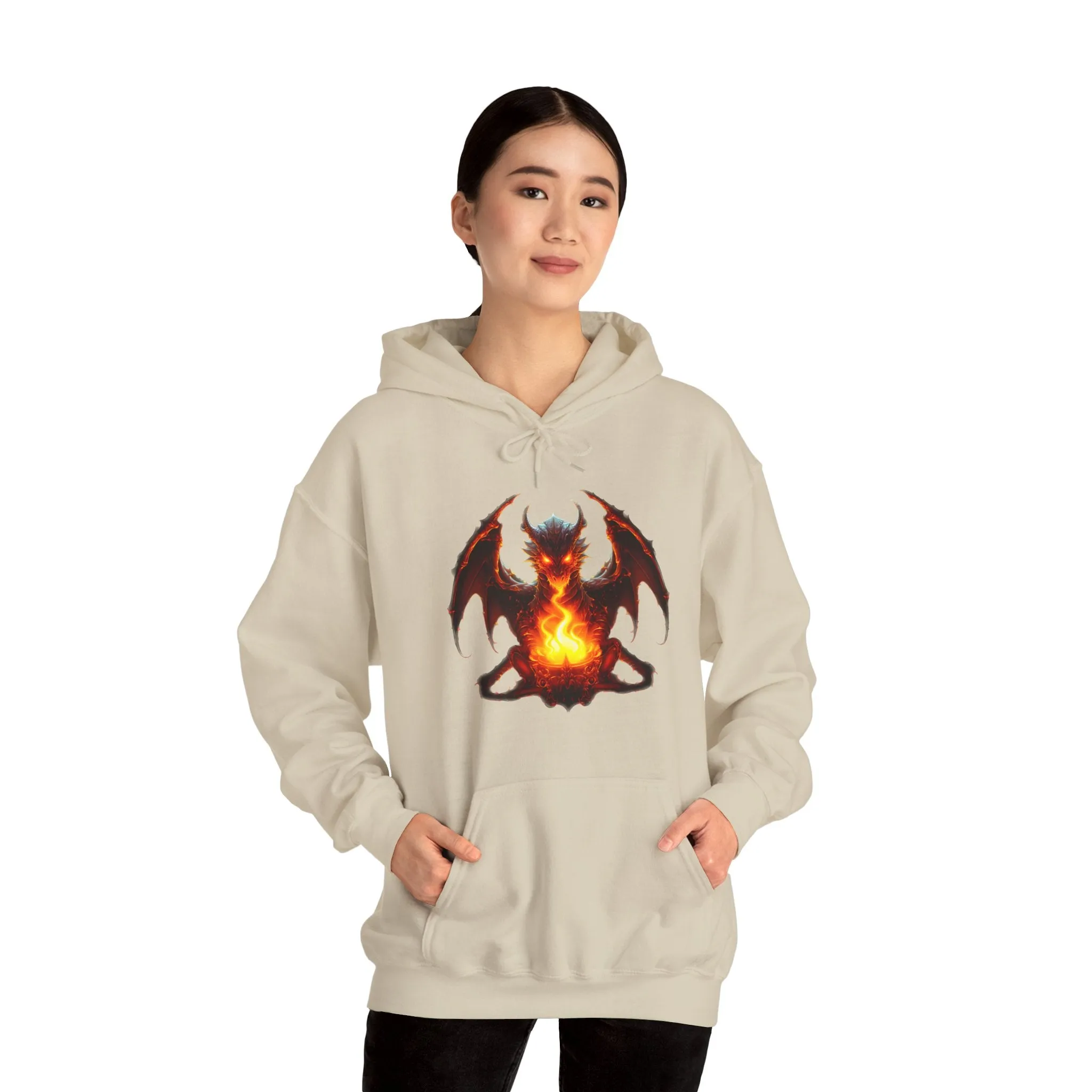 Fire Dragon Unisex Heavy Blend™ Hooded Sweatshirt