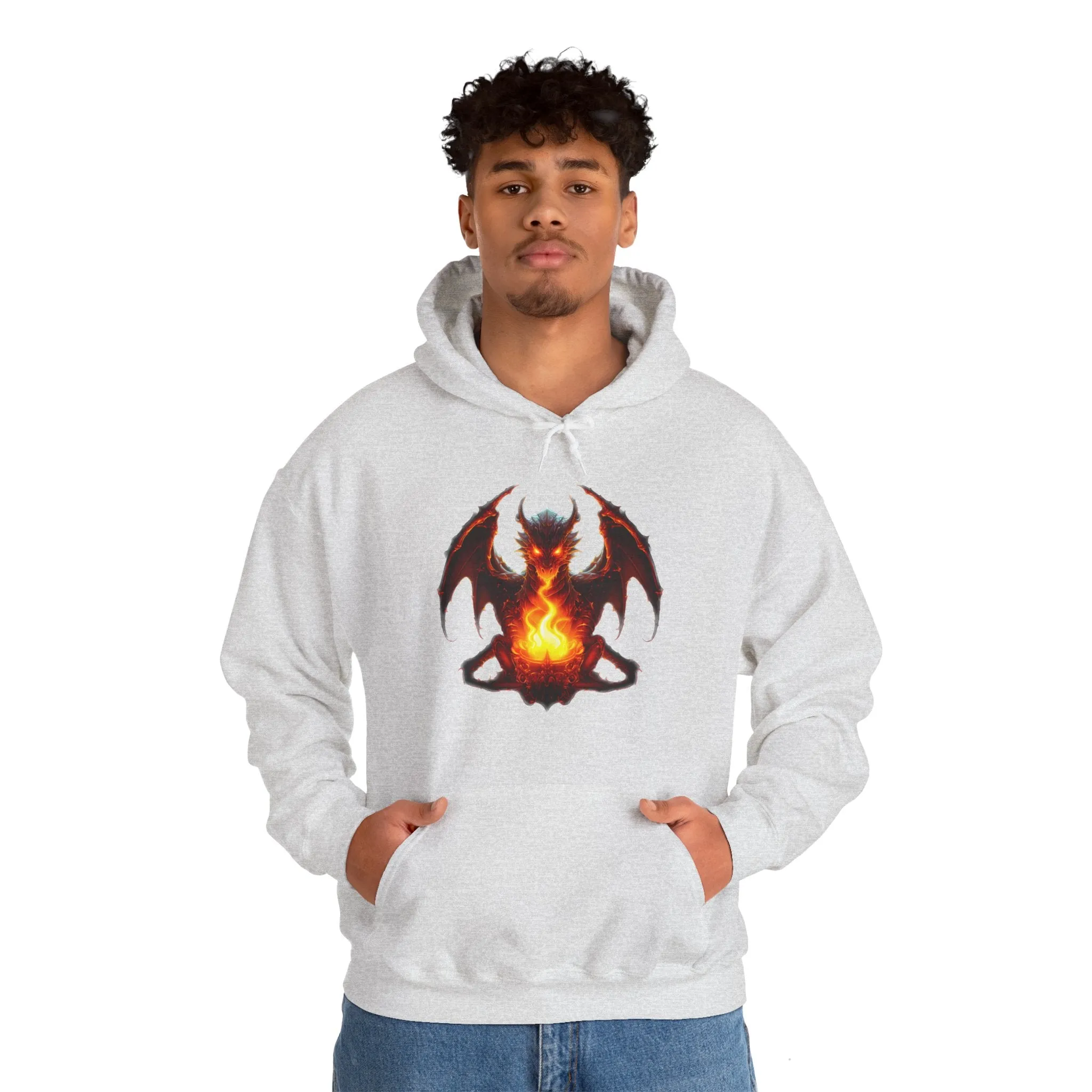 Fire Dragon Unisex Heavy Blend™ Hooded Sweatshirt