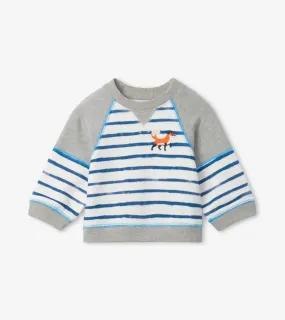 Fox Stripes Baby Pullover | Hatley