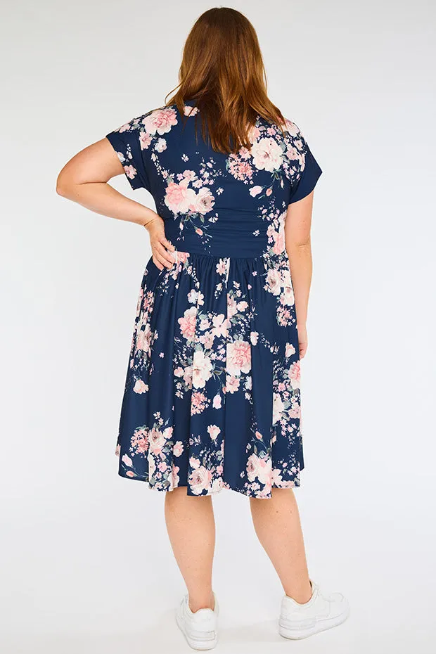 Frankie Navy Floral Dress