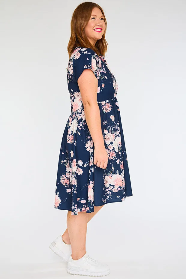 Frankie Navy Floral Dress