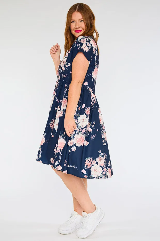 Frankie Navy Floral Dress