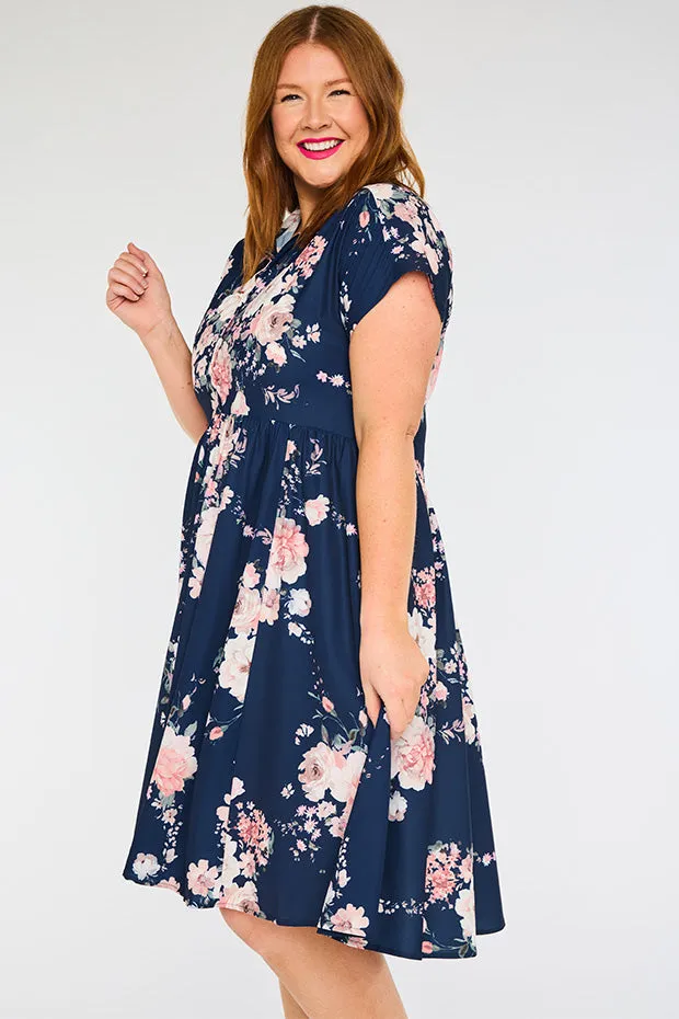 Frankie Navy Floral Dress