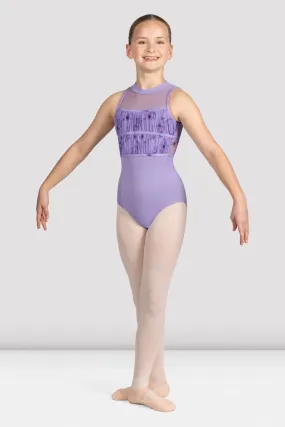 Girls Macie Floral Halterneck Leotard