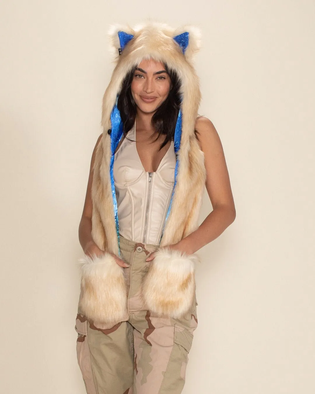 Gone To The Snow Dogs Special Edition Husky Faux Fur Hood | Women's