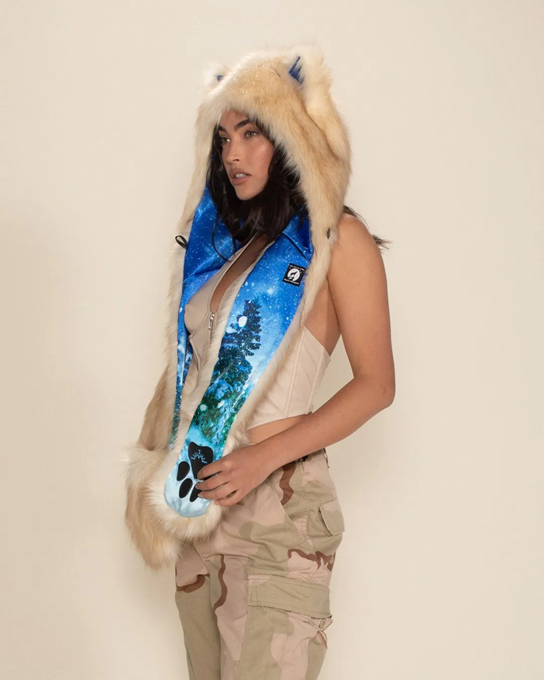 Gone To The Snow Dogs Special Edition Husky Faux Fur Hood | Women's