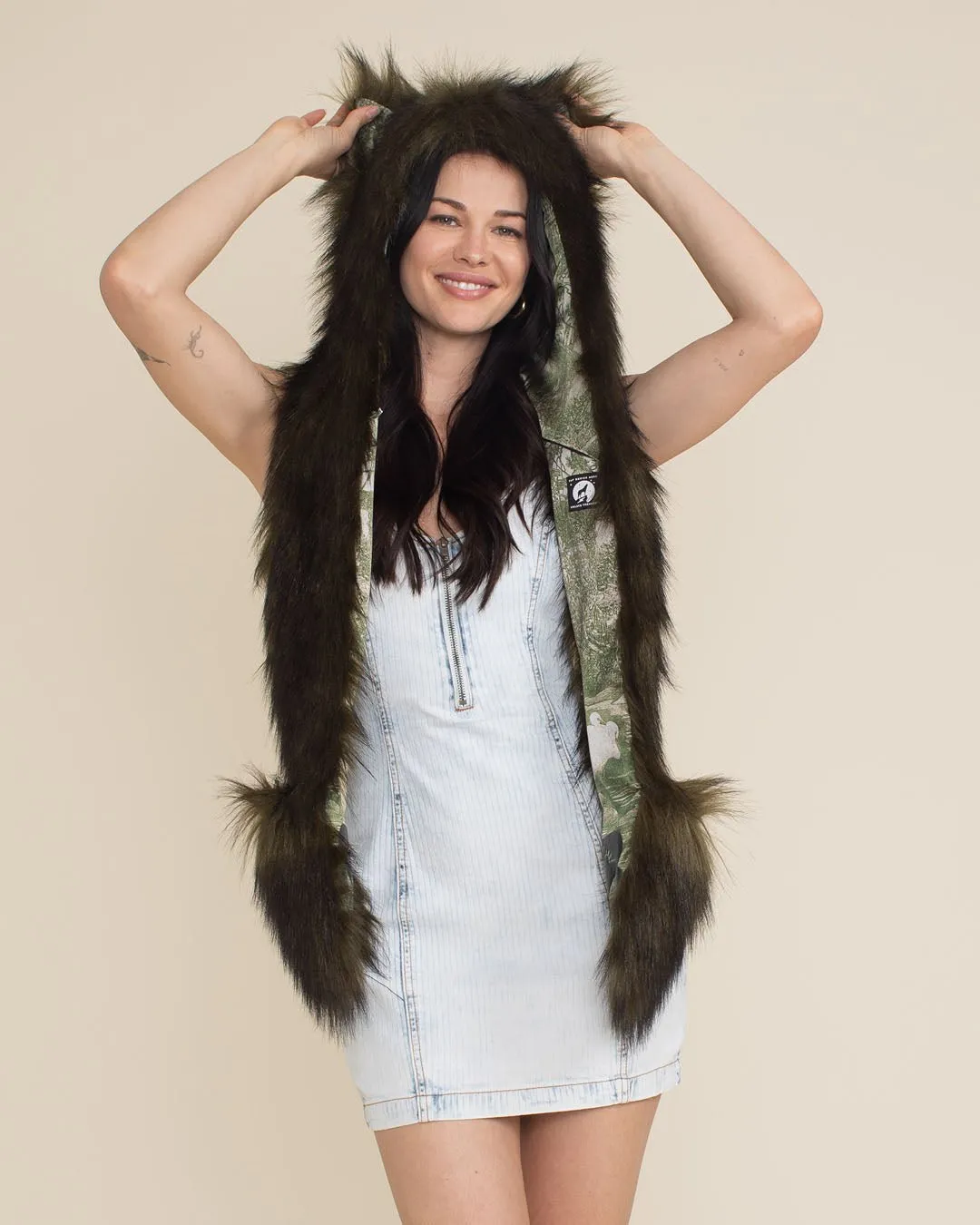 Green Garden Fox Collector Edition Faux Fur Hood | Women's