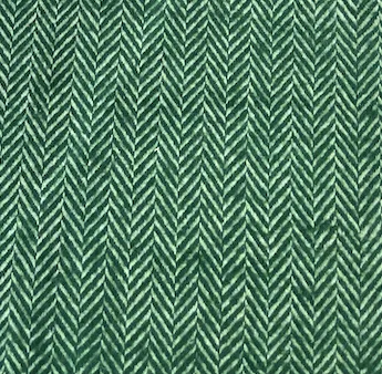 Green Herringbone Flannel Dog Bandana