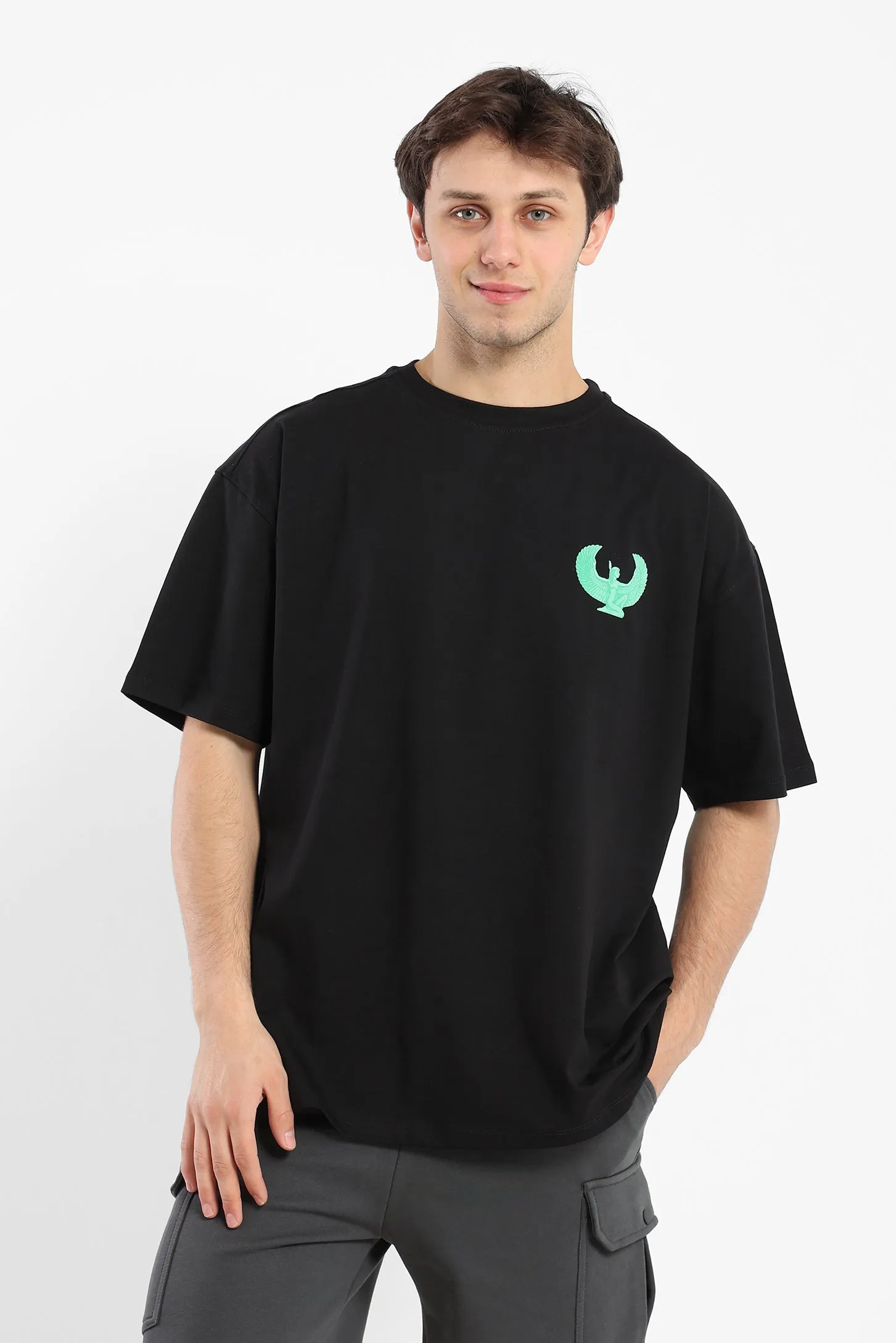 GREEN ISIS WINGS UNISEX TEE