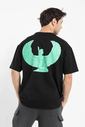 GREEN ISIS WINGS UNISEX TEE