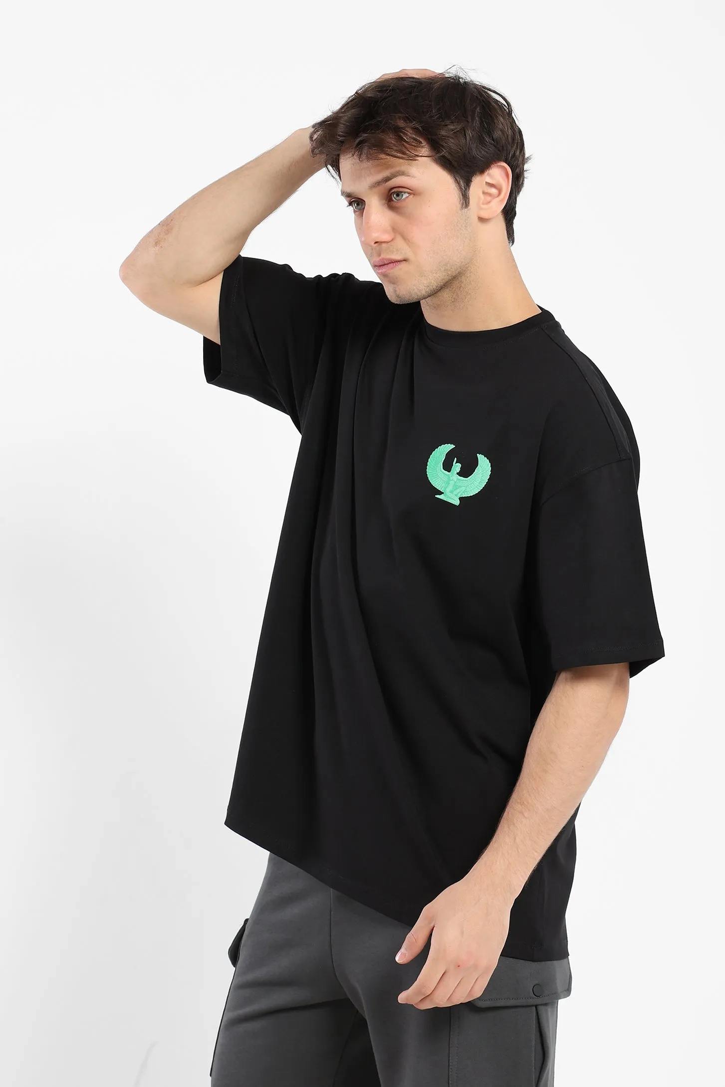 GREEN ISIS WINGS UNISEX TEE