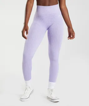 Gymshark Adapt Animal Seamless Leggings - Reef | Soft Lilac