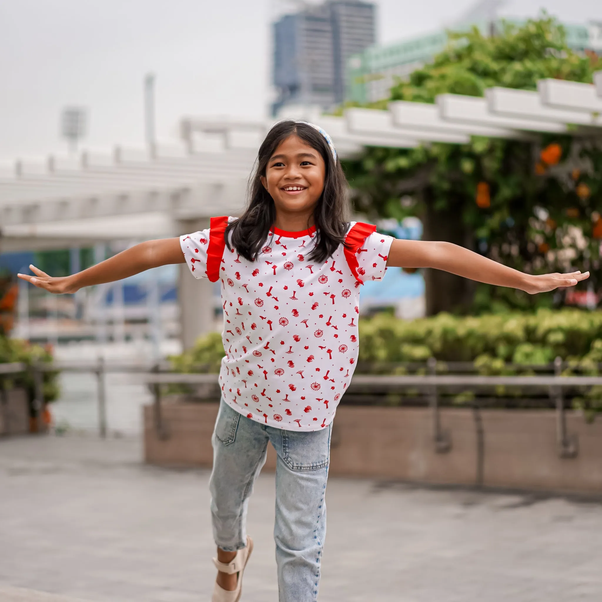 Heritage Singapore Icons Kid Girl’s Tee