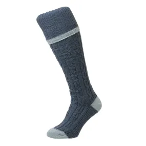 HJ Hall Cable Stripe Shooting Socks