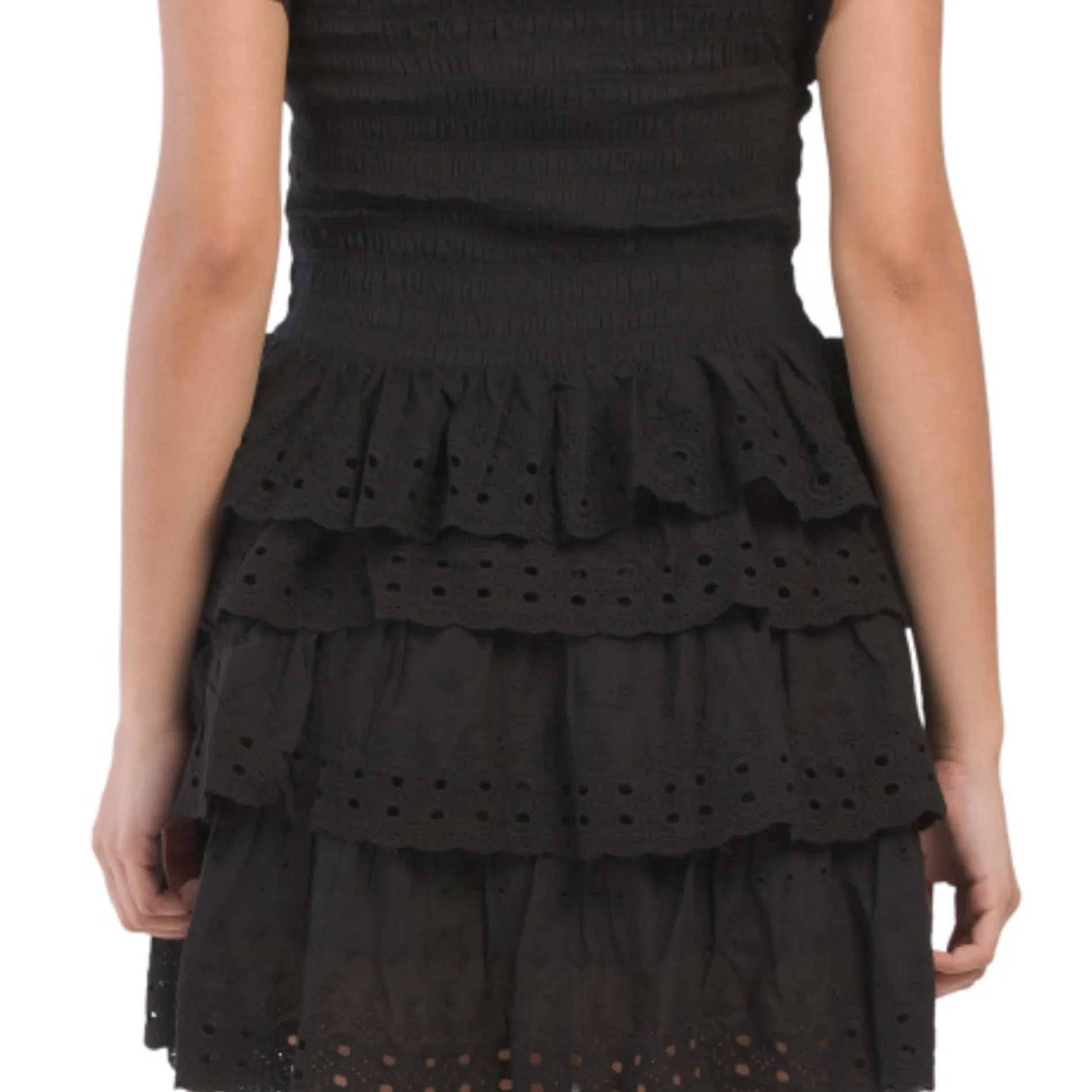 House Of Harlow Smocked Flutter Sleeve Top and Ruffle Mini Skirt Collection