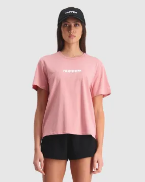 Huffer Stella Tee Slant Pink