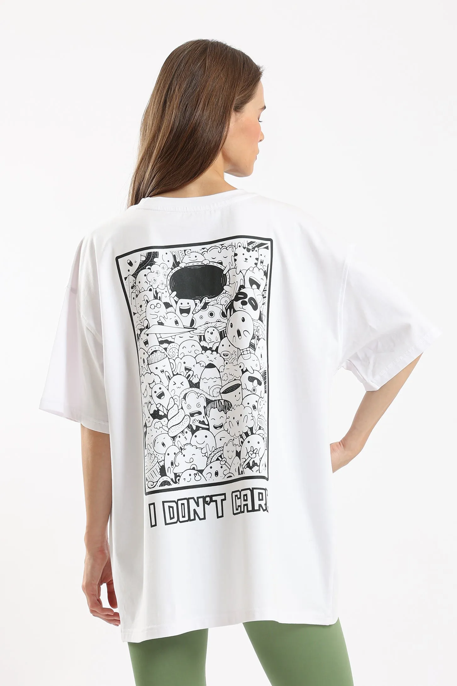 I DONT CARE OVERSIZED UNISEX TEE