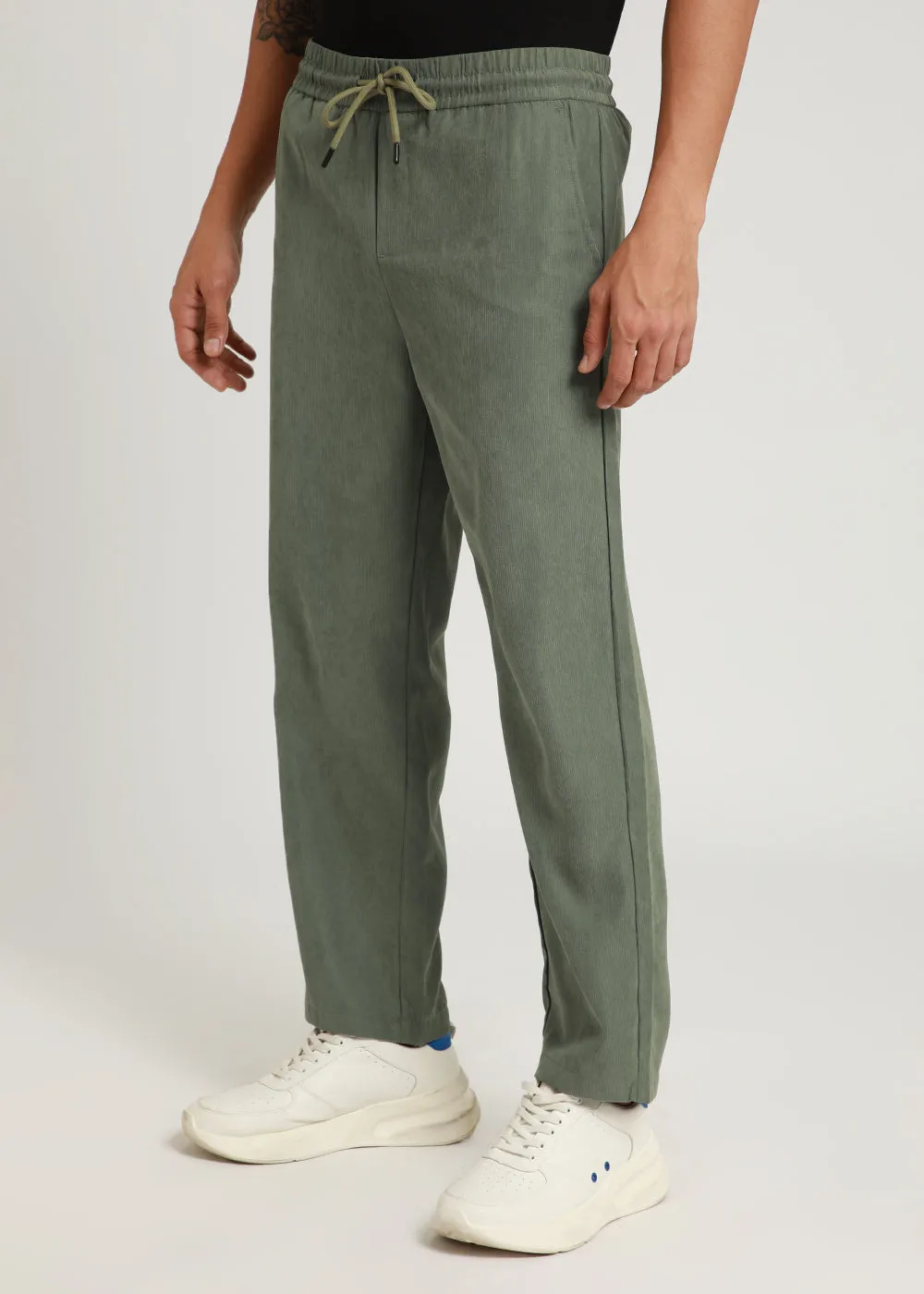 Kelly Green Pin Stripe Corduroy Pant