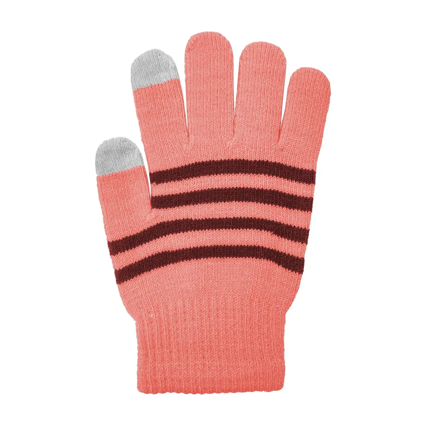 Kids Touchscreen Striped Stretch Gloves