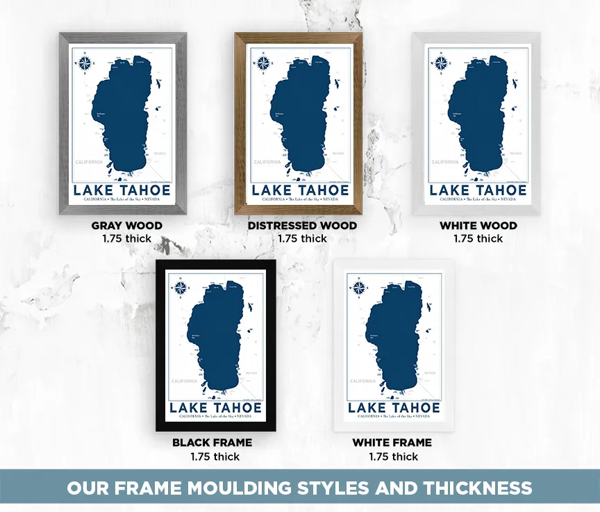 Lake Tahoe Nautical Map