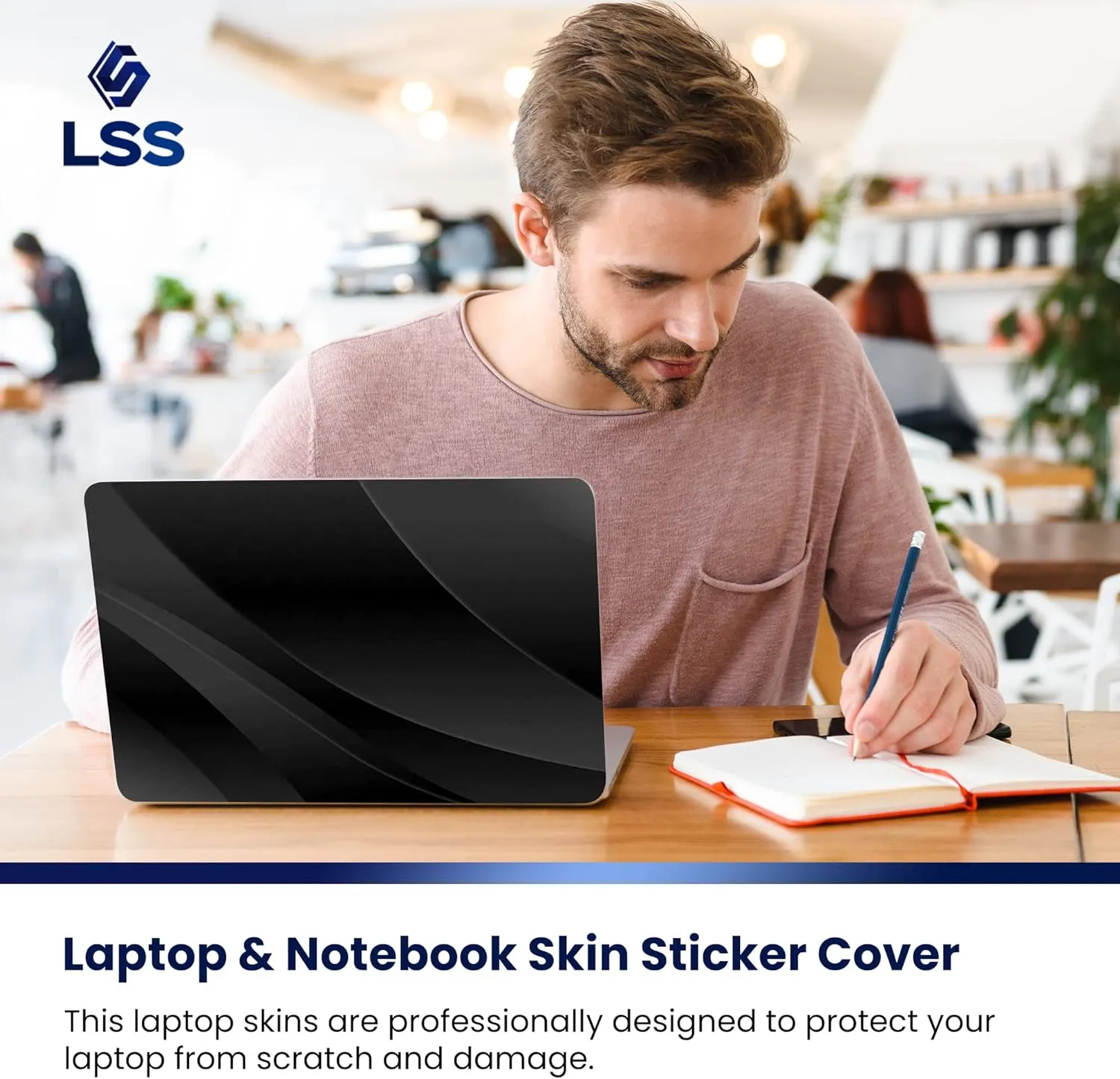 Laptop Notebook Skin Decal with 2 Matching Wrist Pads - Reaper Skull