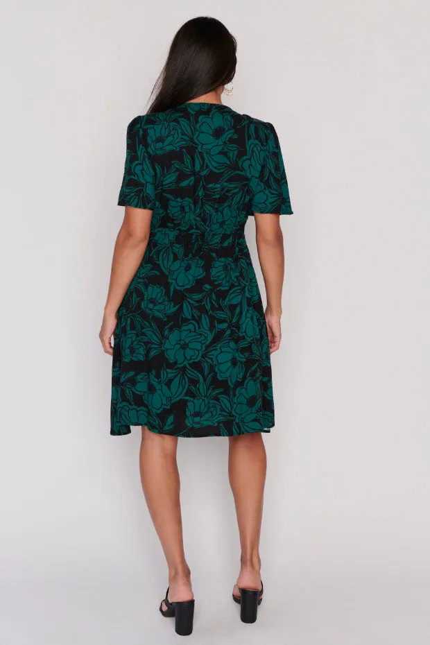 Leesa Midnight Green Dress