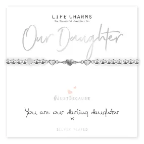 Life Charms You Are Our Darling Daughter Bracelet