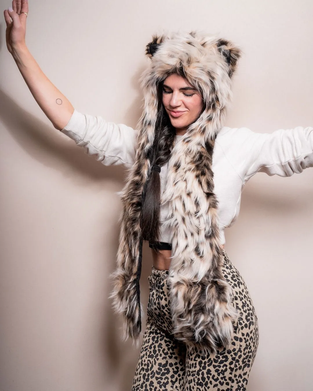 Lil' Cheetah Faux Fur Hood | Women's