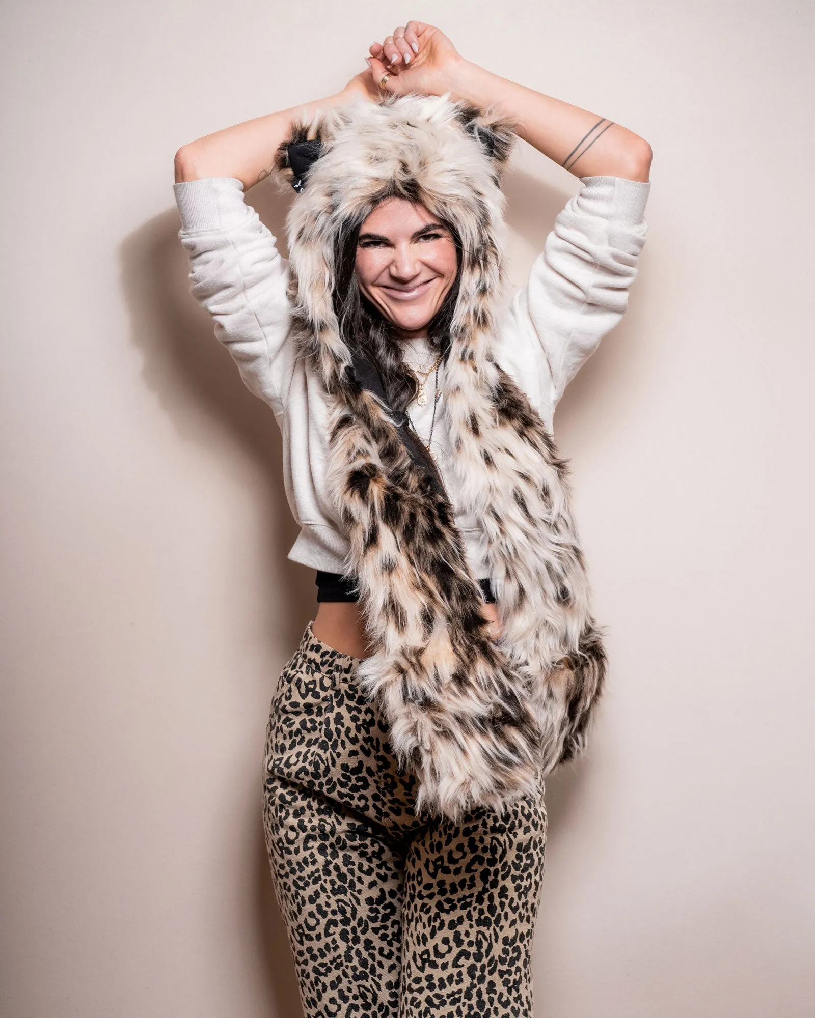 Lil' Cheetah Faux Fur Hood | Women's