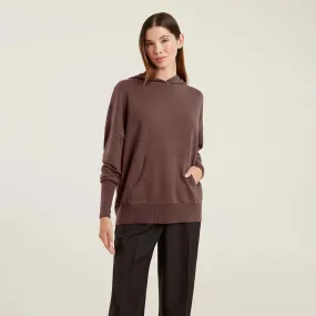 Luxe Knit Hoodie | Coffee