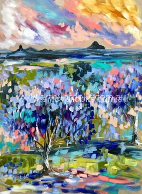 Maleny Jacarandas  - art print