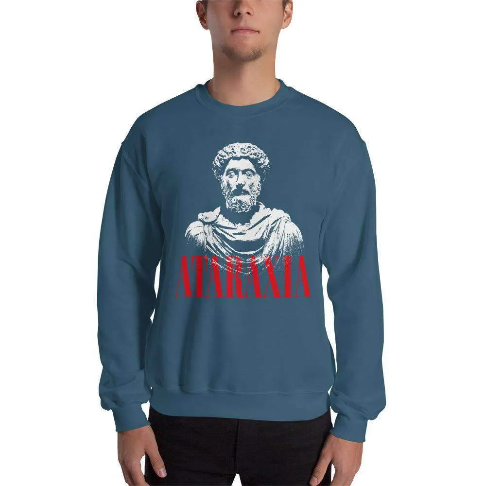 Marc Aurel Bust - Ataraxia Stoic Ethics - Sweatshirt