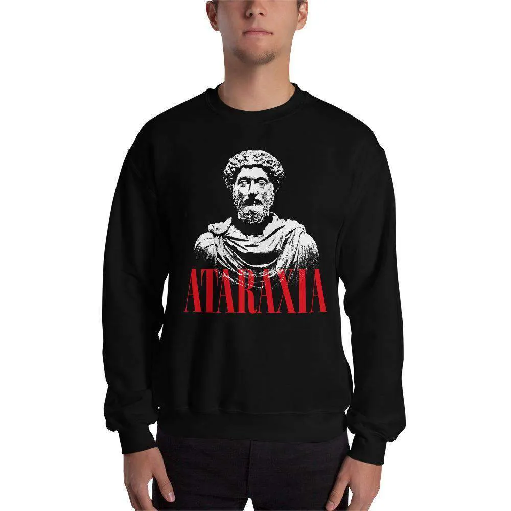 Marc Aurel Bust - Ataraxia Stoic Ethics - Sweatshirt