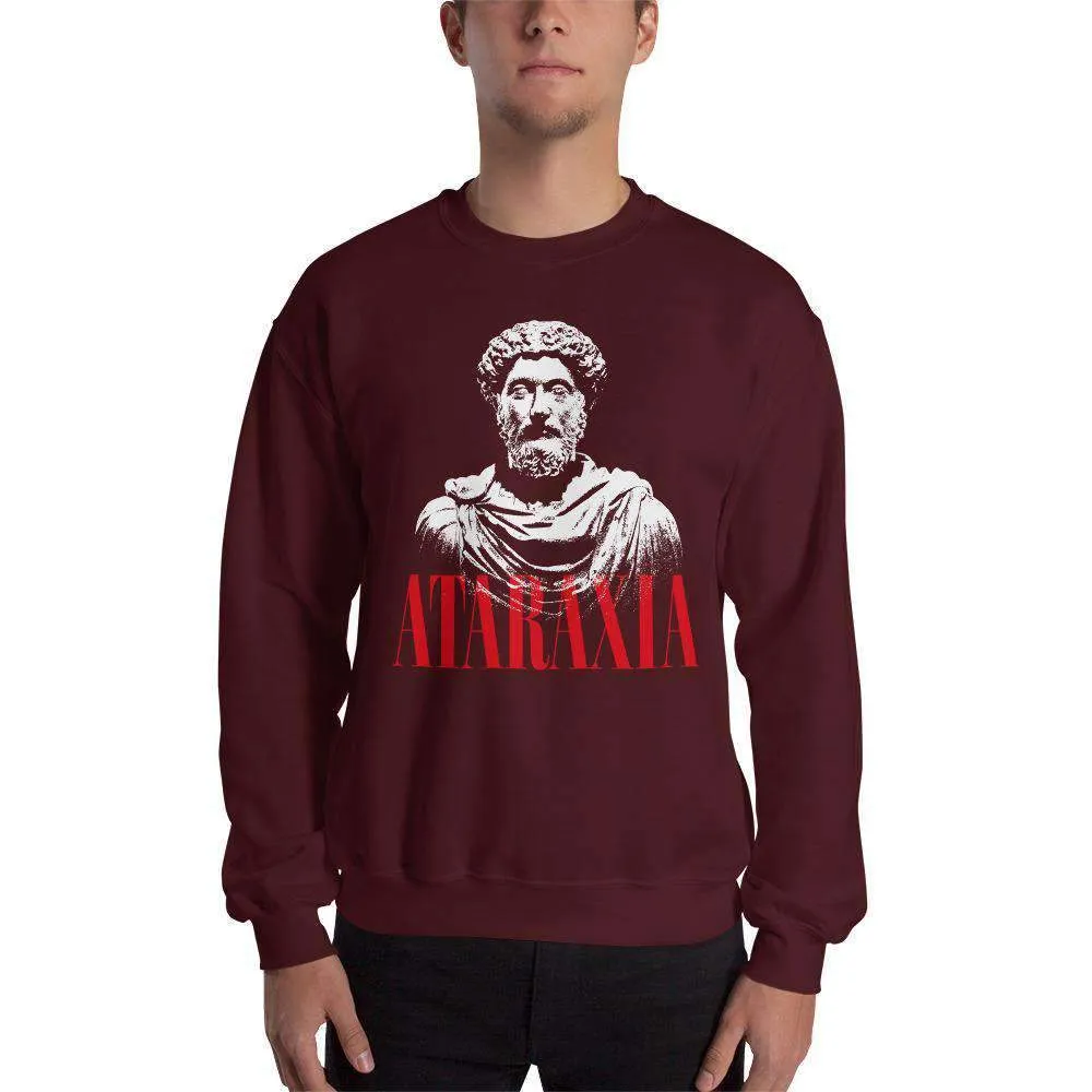 Marc Aurel Bust - Ataraxia Stoic Ethics - Sweatshirt