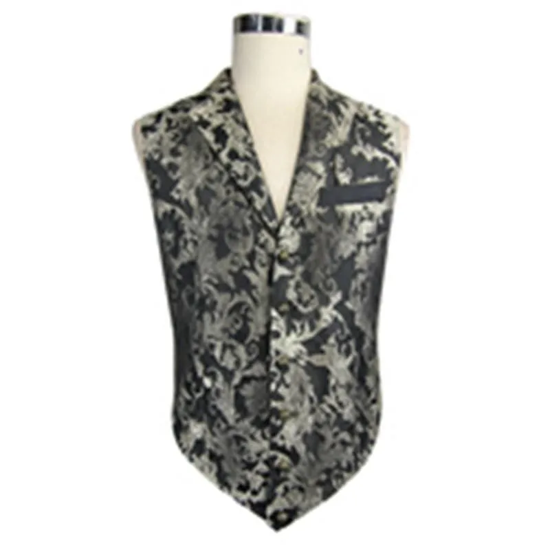 Men's Goth Brocade Waistcoat