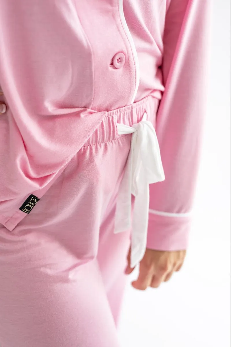 Middle of the Night Pajamas - Light Pink - Final Sale