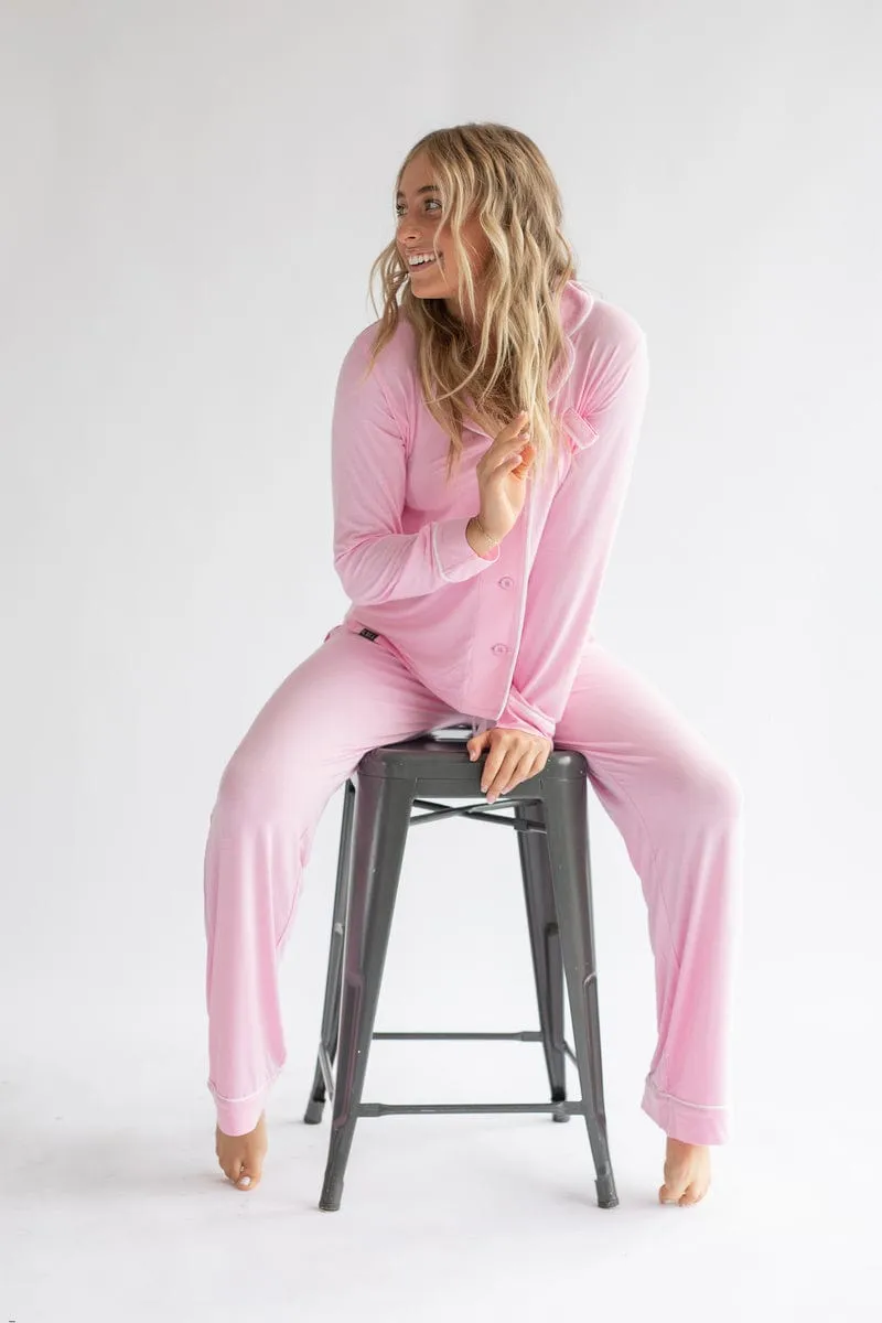 Middle of the Night Pajamas - Light Pink - Final Sale