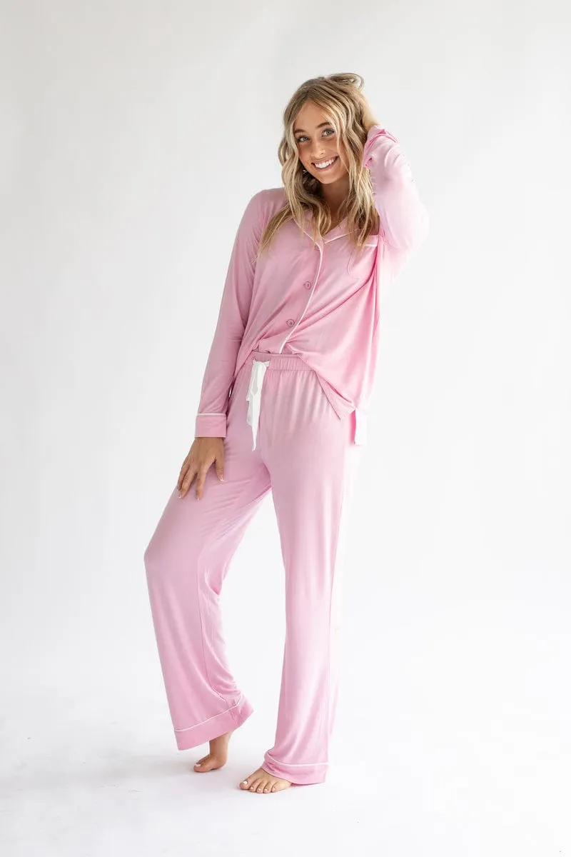 Middle of the Night Pajamas - Light Pink - Final Sale