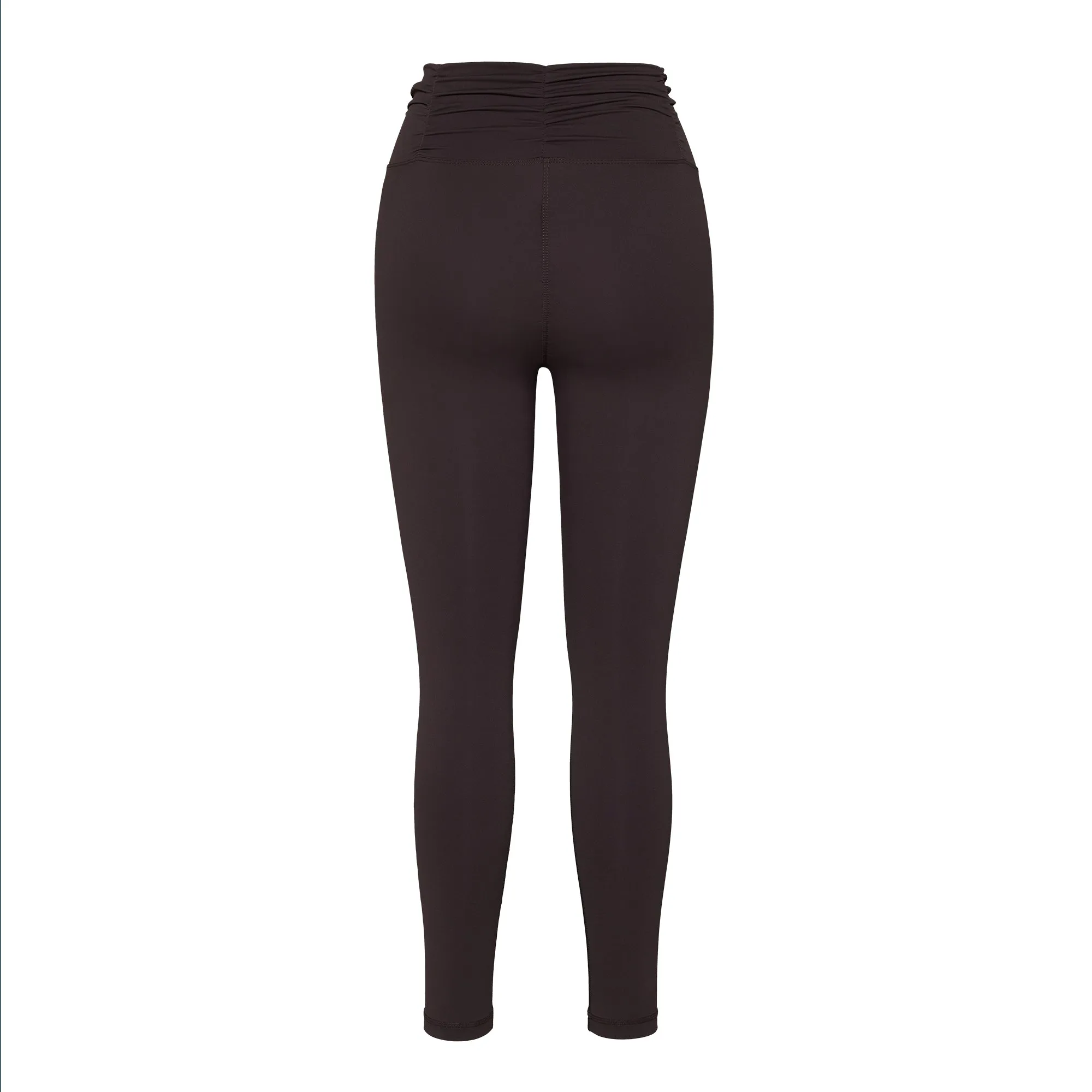 Mocha Ruched Waist Leggings