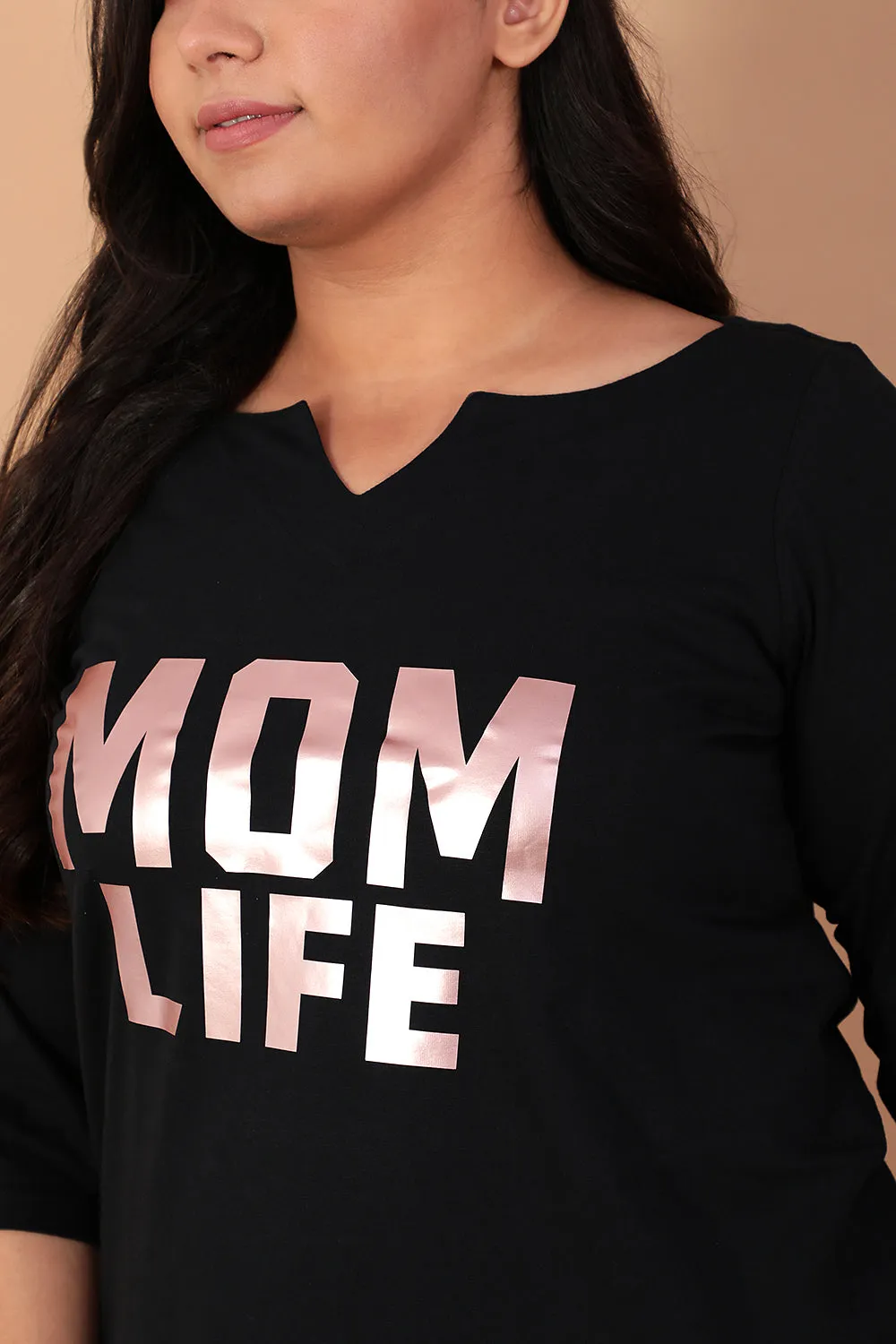 Mom Life Longline Tshirt