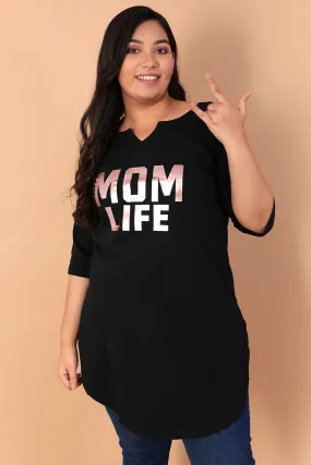 Mom Life Longline Tshirt