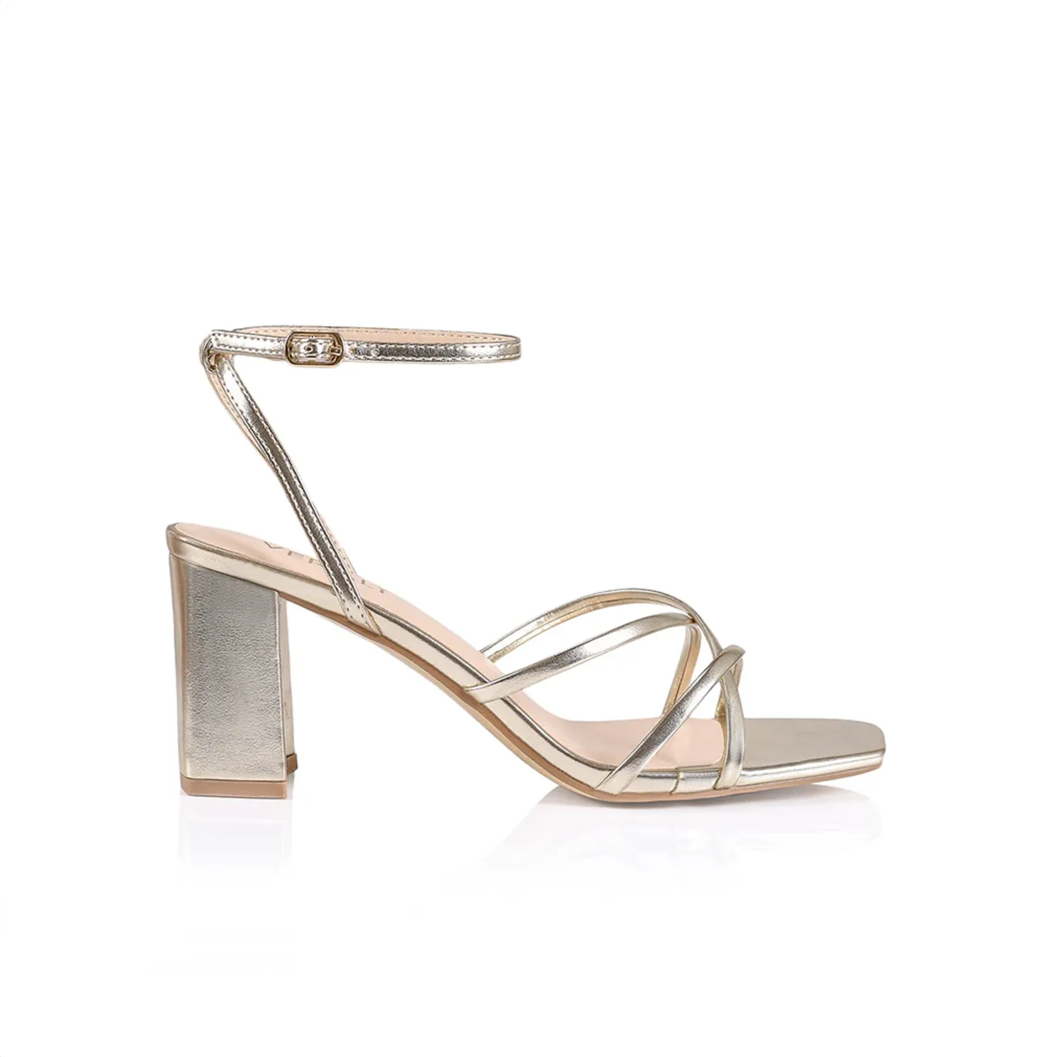 Nakita Heels - Champagne Metallic