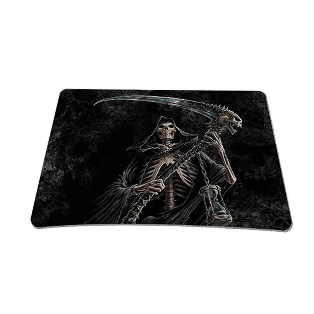 Notebook / Netbook Sleeve Carrying Case w/ Handle & Adjustable Shoulder Strap & Matching Skin & Mouse Pad – Reaper Skull