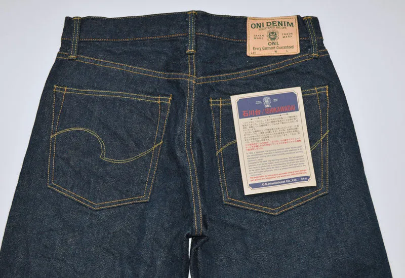 ONI DENIM "246-Ishikawadai" 15oz Ishikawadai Denim Neat Straight