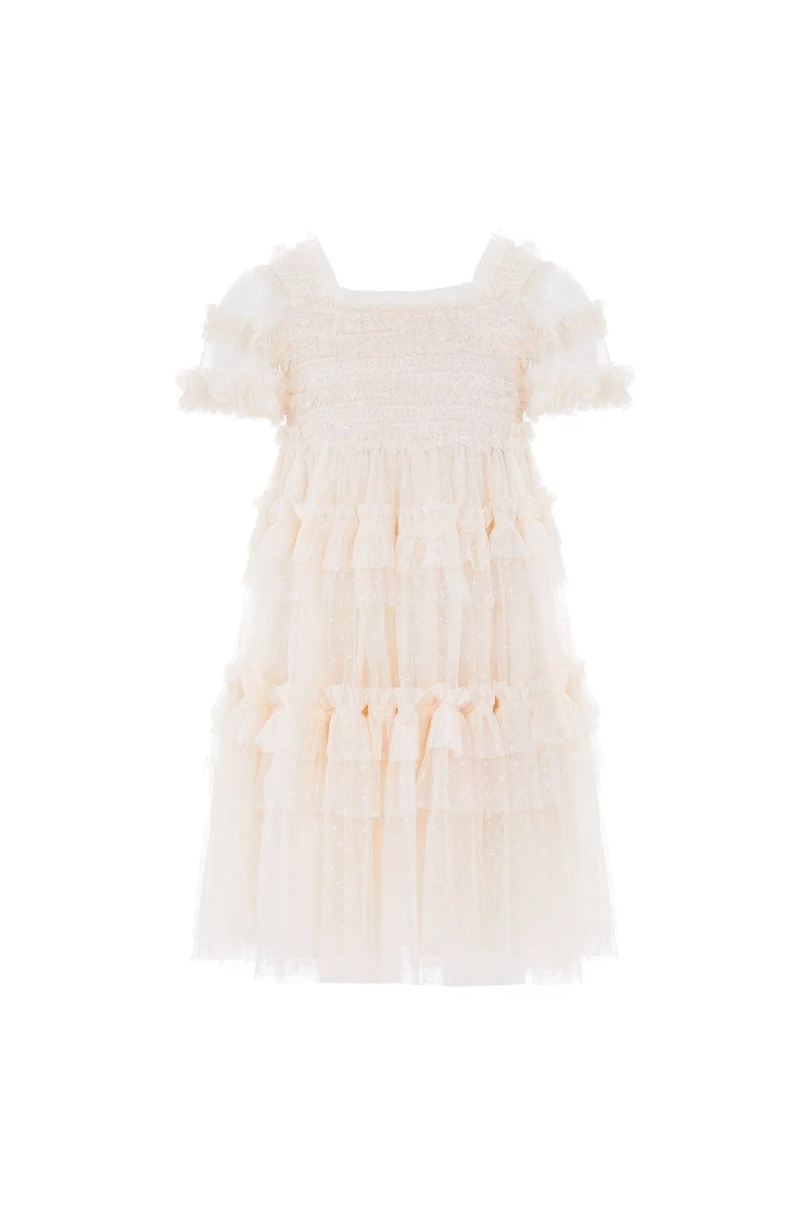 Peaches Smocked Kids Dress