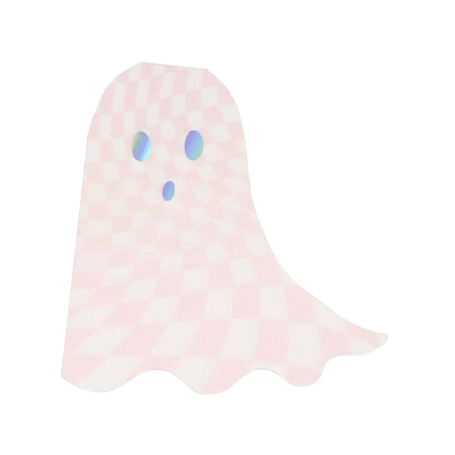 Pink Checker Ghost Napkins