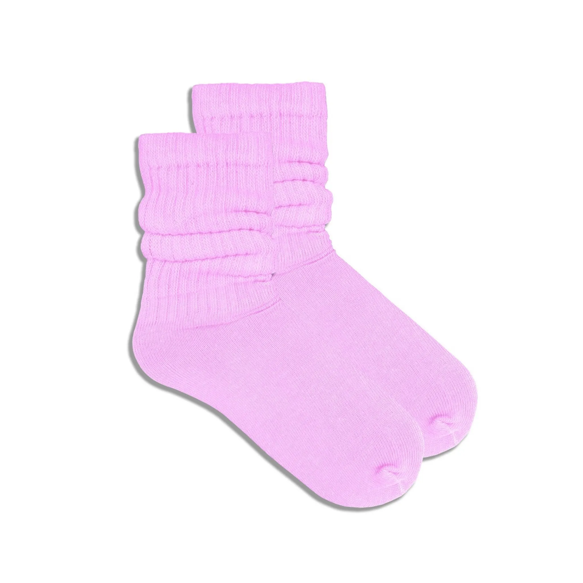 Pink Slouch Socks